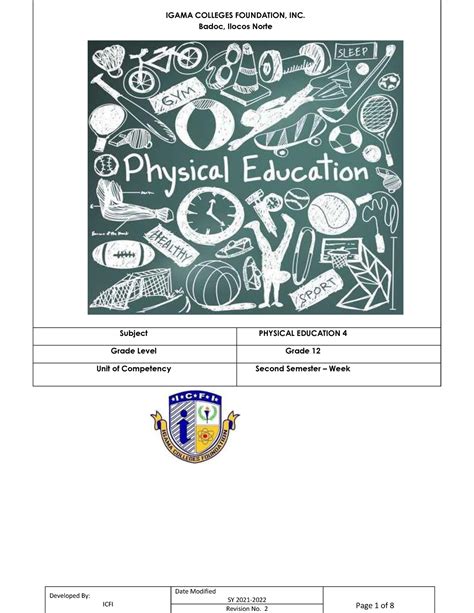 recreational activities module|PE 4 MODULE 1.
